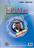 J-PiMat : Jurnal Pendidikan Matematika