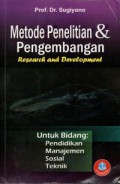 Metode Penelitian & Pengembangan : Research And Development